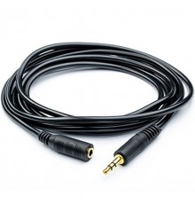 Аудіо-кабель Atcom (16849) mini-jack 3.5мм(M)-mini-jack 3.5мм(F) 5м пакет (Подовжувач)