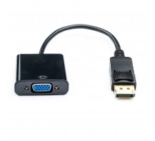 Перехідник Atcom DisplayPort - VGA (M/F), 0.1 м, Black (16851)