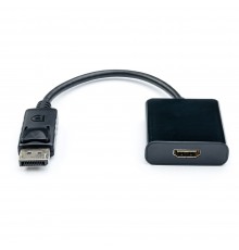 Перехідник Atcom DisplayPort - HDMI (M/F), 0.1 м, Black (16852)
