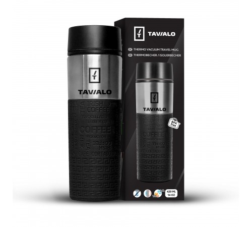 Термокухоль Tavialo 420мл Black (190420101) Термокухоль Tavialo 420мл Black (190420101)