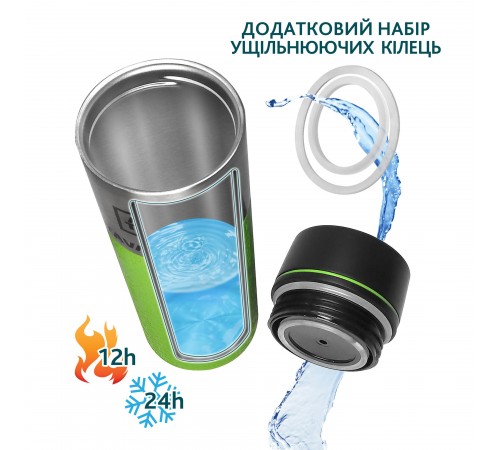 Термокухоль Tavialo 420мл Green (190420113) Термокухоль Tavialo 420мл Green (190420113)