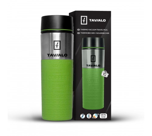 Термокухоль Tavialo 420мл Green (190420113) Термокухоль Tavialo 420мл Green (190420113)