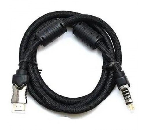 Кабель Gresso H3003 HDMI - HDMI (M/M), 2 ферити, обплетення, 3 м, круглий (2000700002173) Кабель Gresso H3003 HDMI - HDMI (M/M), 2 ферити, обплетення, 3 м, круглий (2000700002173)