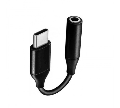 Адаптер 3.5 мм - USB Type-C (F/M), Black (2000997367320)