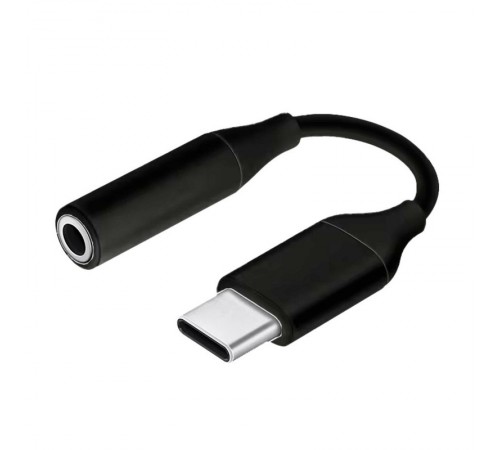 Адаптер 3.5 мм - USB Type-C (F/M), Black (2000997367320)