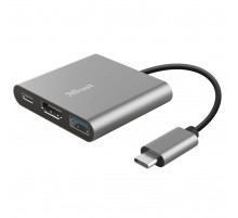 USB-хаб Trust Dalyx Aluminium USB Type-C 3-в-1 (23772)