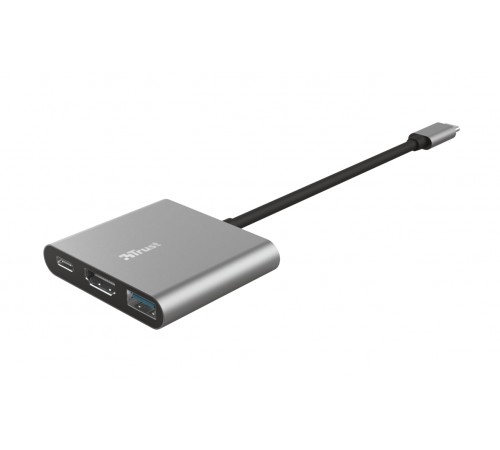 USB-хаб Trust Dalyx Aluminium USB Type-C 3-в-1 (23772)