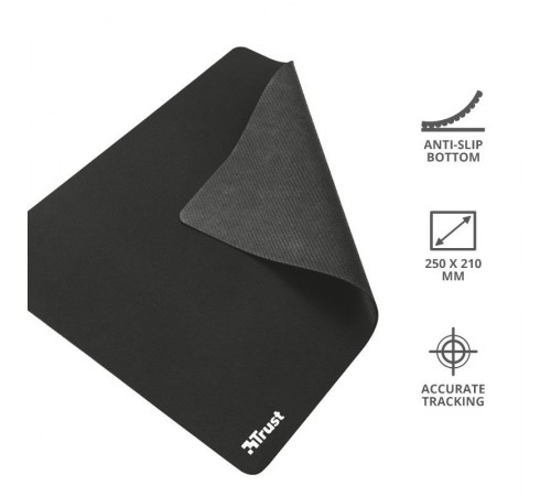 Килимок для миші Trust Mouse Pad M Black (24193)