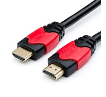 Кабель Atcom HDMI - HDMI V 2.0 (M/M), 4K, 1 м, чорний/червоний (24941) пакет