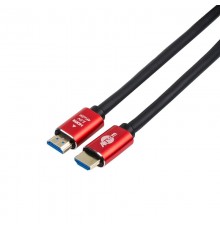 Кабель Atcom HDMI - HDMI V 2.0 (M/M), 4K, 2 м, чорний/червоний (24942) пакет