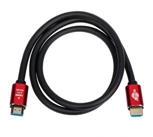 Кабель Atcom HDMI - HDMI V 2.0 (M/M), 3 м, Black/Red (24943) Кабель Atcom HDMI - HDMI V 2.0 (M/M), 3 м, Black/Red (24943)