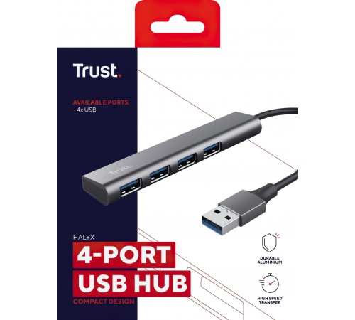 USB-хаб Trust Halyx 4 ports (24947) USB-хаб Trust Halyx 4 ports (24947)