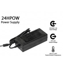 Блок живлення Mikrotik 24HPOW (24V, 2.5A, живлення для будь-яких RouterBOARD моделей)