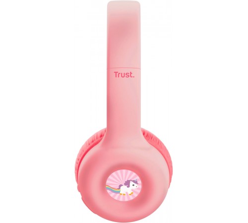 Bluetooth-гарнітура Trust On-ear Nouna Kids, Wireless Pink (25274)