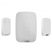 Бездротова сенсорна клавіатура Ajax KeyPad Plus white (26078.83.WH)