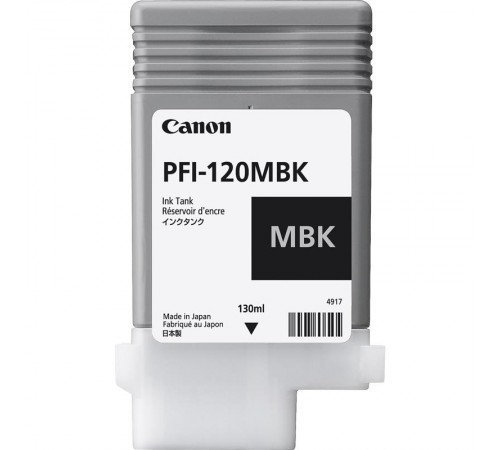 Картридж CANON (PFI-120MBK) iPF200/205/300/305, Matte Black (2884C001)