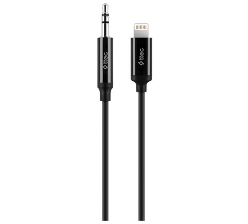 Кабель Ttec 3.5 мм - Lightning (M/M), 1 м, Black (2DK42S)