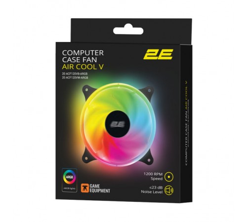 Вентилятор 2E Gaming Air Cool Black (2E-ACF120VB-ARGB)