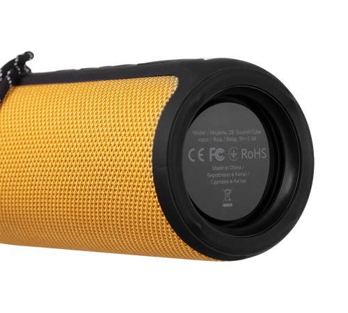 Акустична система 2E SoundXTube TWS MP3 Wireless Waterproof Yellow (2E-BSSXTWYW)