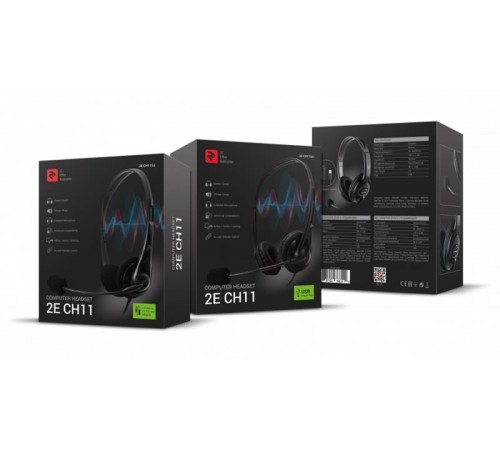 Гарнітура 2E CH11 USB Black (2E-CH11SU)