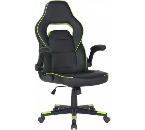 Крісло для геймерів 2E Gaming Hebi Black/Green (2E-GC-HEB-BK)