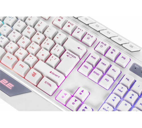 Клавіатура 2E Gaming KG315 RGB USB White Ukr (2E-KG315UWT)