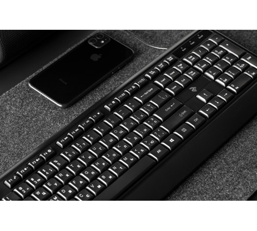 Клавіатура 2E KS130 Ukr Black (2E-KS130UB) Клавіатура 2E KS130 Ukr Black (2E-KS130UB)