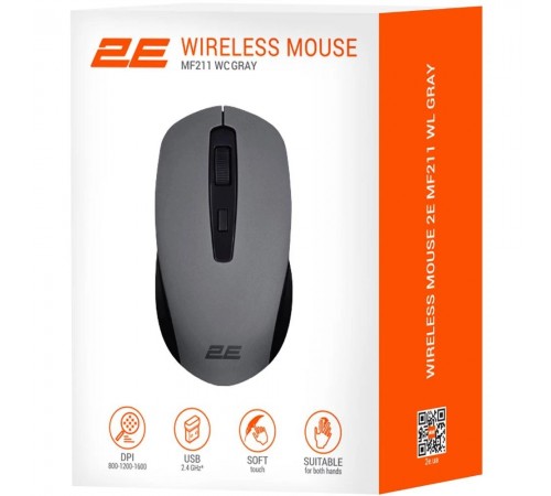 Миша бездротова 2E MF211 WL Gray (2E-MF211WC)