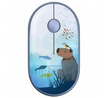 Миша бездротова 2E MF300 Capybara Swim Silent WL BT Blue (2E-MF300WCAPIBARABL)