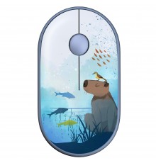 Миша бездротова 2E MF300 Capybara Swim Silent WL BT Blue (2E-MF300WCAPIBARABL)