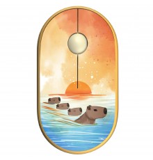 Миша бездротова 2E MF300 Capybara Sunset Silent WL BT Yellow (2E-MF300WCAPIBARAYW)