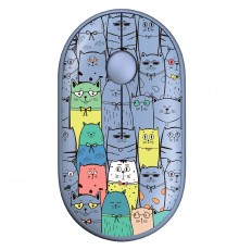 Миша бездротова 2E MF300 Pets Cats Silent WL BT Blue (2E-MF300WPETSBL)