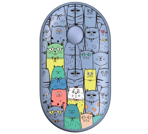 Миша бездротова 2E MF300 Pets Cats Silent WL BT Blue (2E-MF300WPETSBL)