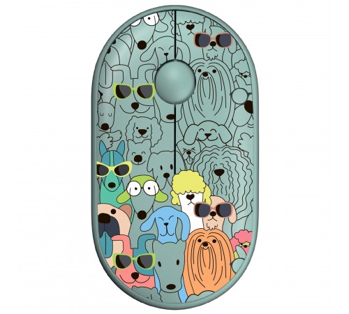 Миша бездротова 2E MF300 Pets Dogs Silent WL BT Green (2E-MF300WPETSGN)
