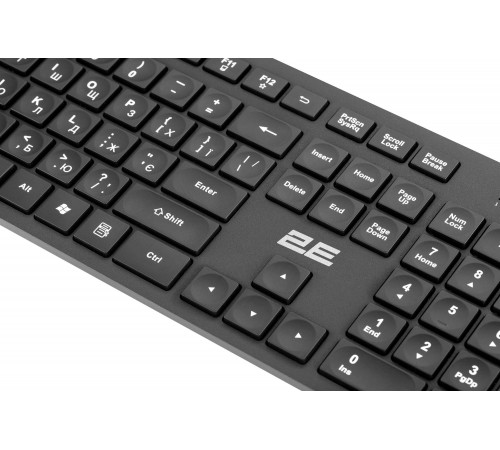 Комплект (клавіатура, мишка) бездротовий 2E MK420 (2E-MK420WB) Black