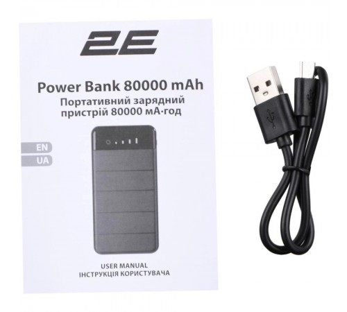 Універсальна мобільна батарея 2E Solar 8000mAh Black (2E-PB814-BLACK)