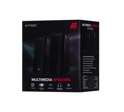 Акустична система 2E PCS202 Black (2E-PCS202BK)