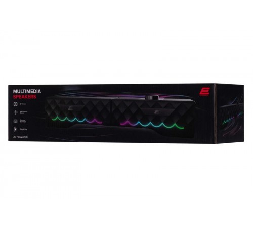 Акустична система 2E PCS232 RGB Soundbar Black (2E-PCS232BK)