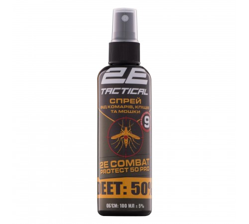 Спрей від комарів, кліщів та мошок 2E Combat Protect 50 Pro, 100 мл, 10 шт (2E-RPLNTDT50-10DB) Спрей від комарів, кліщів та мошок 2E Combat Protect 50 Pro, 100 мл, 10 шт (2E-RPLNTDT50-10DB)