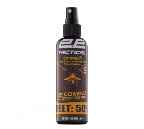 Спрей від комарів, кліщів та мошок 2E Combat Protect 50 Pro, 100 мл, 10 шт (2E-RPLNTDT50-10DB) Спрей від комарів, кліщів та мошок 2E Combat Protect 50 Pro, 100 мл, 10 шт (2E-RPLNTDT50-10DB)