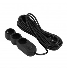Фільтр живлення 2E (2E-U03VES10MBK) 3 розетки, 10 м, Black