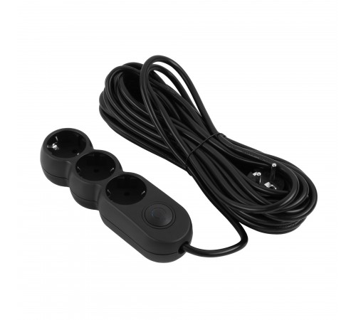Фільтр живлення 2E (2E-U03VES10MBK) 3 розетки, 10 м, Black