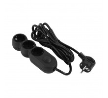 Фільтр живлення 2E (2E-U03VES3MBK) 3 розетки, 3 м, Black