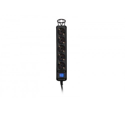 Фільтр живлення 2Е (2E-U05ES15M1.5BK) 5хSchuko, 1.5 м, чорний