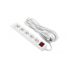 Фільтр живлення 2Е (2E-U05ES15M5) 5хSchuko, 5 м, білий