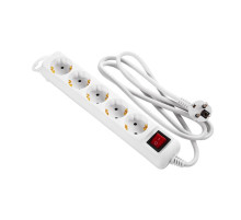 Фільтр живлення 2Е (2E-U05ESM1.5) 5хSchuko, 1.5 м, білий