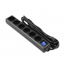 Фільтр живлення 2E (2E-U06ESM3BK) 6 розеток, 3 м, Black