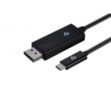 Кабель 2E Displayport - USB Type-C (M/M), 1 м, Black (2E-W1402)