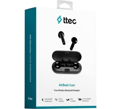 Bluetooth-гарнітура Ttec AirBeat Icon Black (2KM143S)