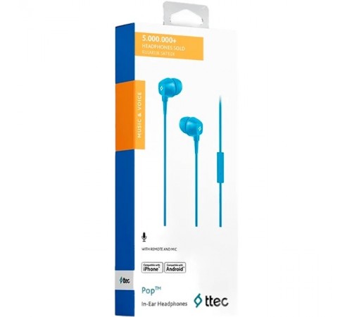 Гарнітура Ttec Pop Blue (2KMM13M)